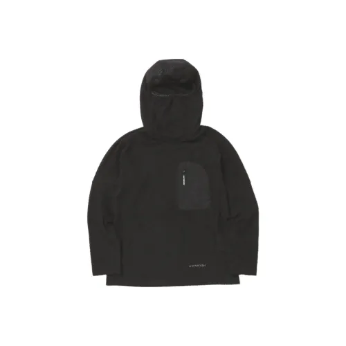 And wander Collaboration Черные Унисекс Толстовки