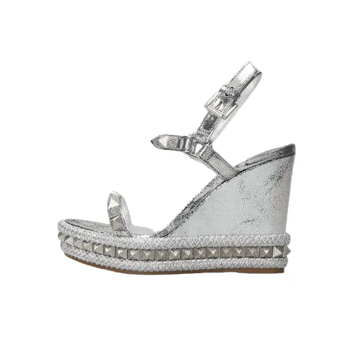 CL Pyraclou One Ремень Сандалии 11,5 см Женские Серебряные