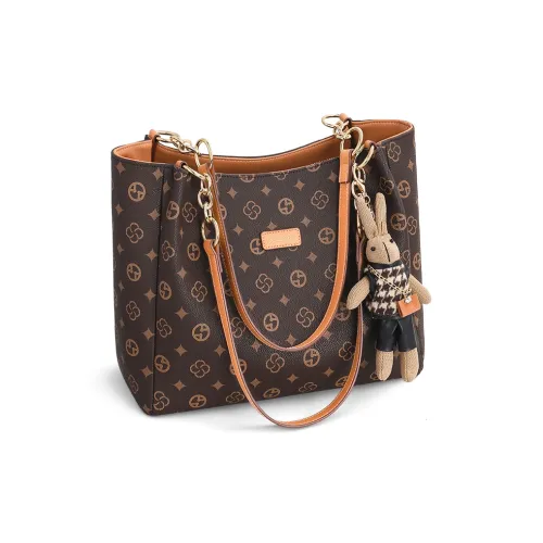 VINEY Сумка через плечо из синтетической кожи стандартная женская коричневая