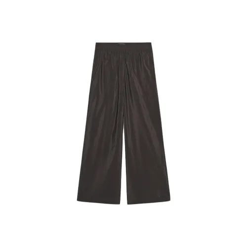 ZARA Темно-коричневые женские повседневные штаны