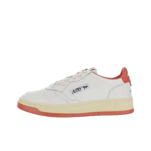 Maison Kitsune x AUTRY Низкие кроссовки для скейтбординга Мужские Белые