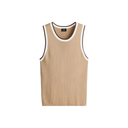 H M Бежевый Мужской Топы без рукавов