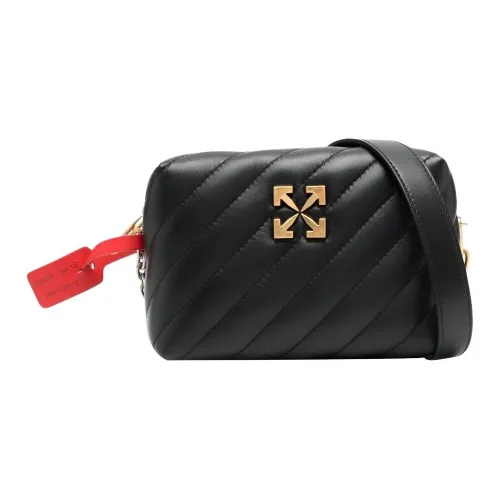 Off Белый Кожа Camera Сумка Сумка через плечо Сумка на плечо Женская Черная