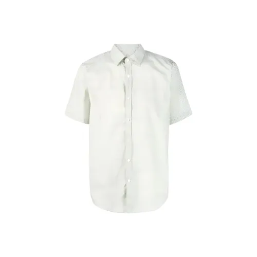 Canali Зеленые Мужские Рубашки