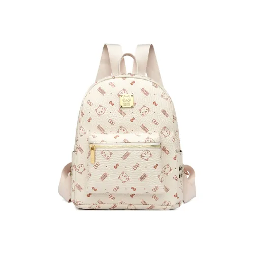 WRELS ПУ (полиуретан) Рюкзак Стандартный Экрю Желтый Розовый