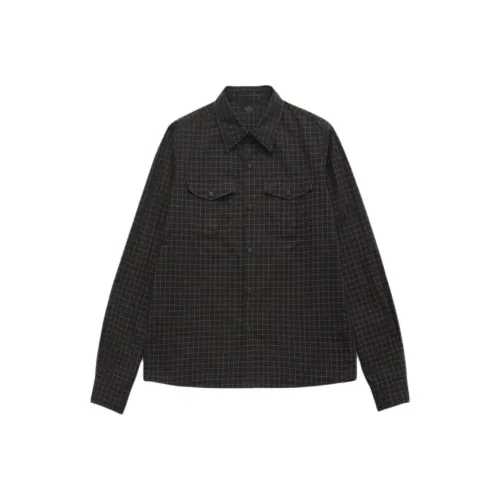 The Barnnet FW25 Eight Молоко Townie Check Карман Рубашка Унисекс