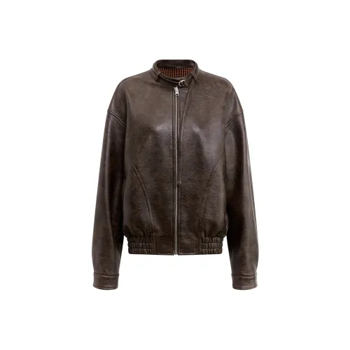 RUNTOTHEFUTURE Предосенний кожаный куртка унисекс