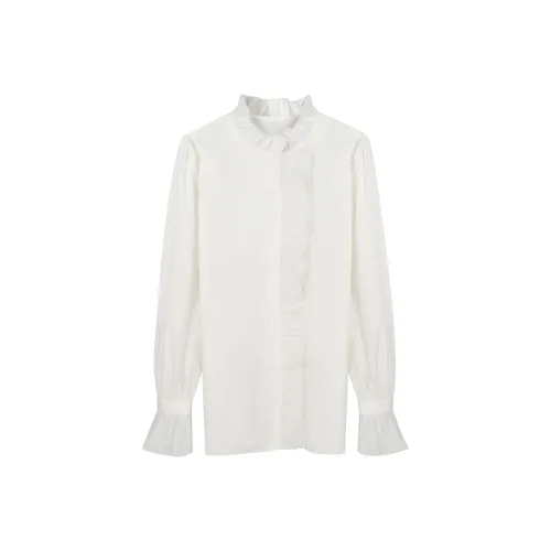 GRAYISMOON Белые Женские Рубашки