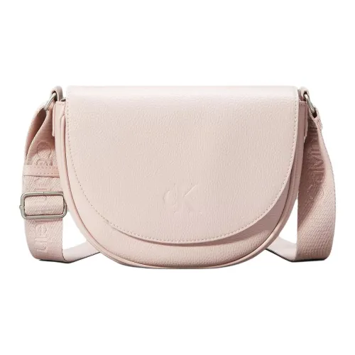 Calvin Klein Полиуретан Седло Сумка Сумка через плечо Женская Светло-розовая