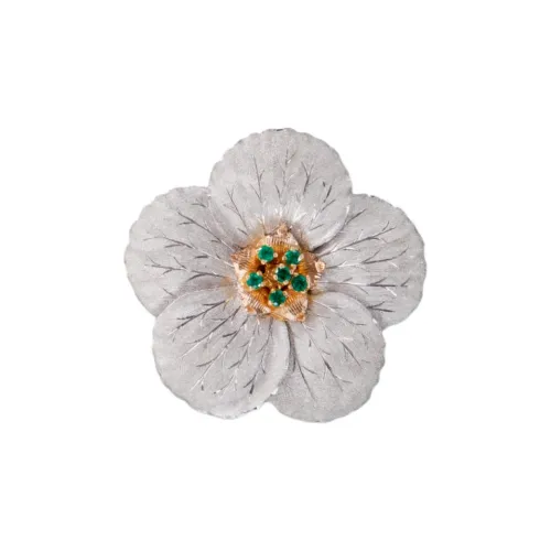 BUCCELLATI Белое золото Броши Унисекс Серый