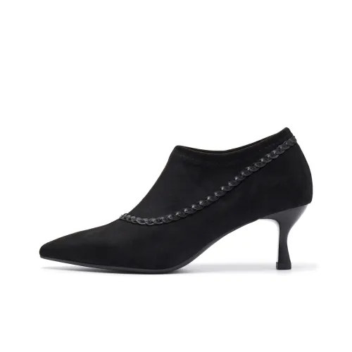 ELLE Элегантность Высокий каблук Ботильоны Женские ботильоны 2025 Женские ботинки