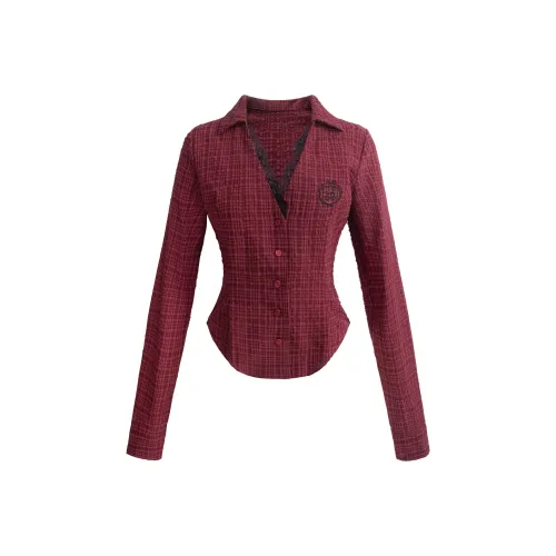 UNIFREE Рубашка Женская Розовая Клетка