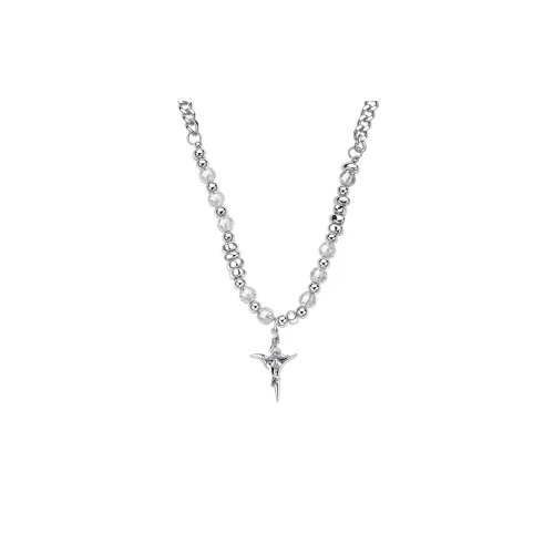 FAIRWHALE Титановые стальные цирконовые ожерелья унисекс