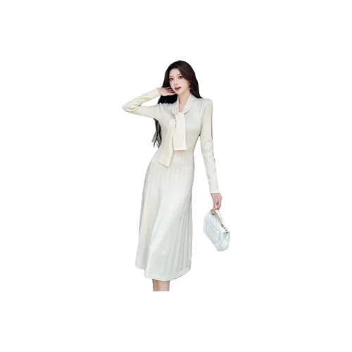 JOPPTI Длинное платье с длинными рукавами женское