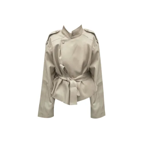 GRAYISMOON Хаки Женская тренч-куртка