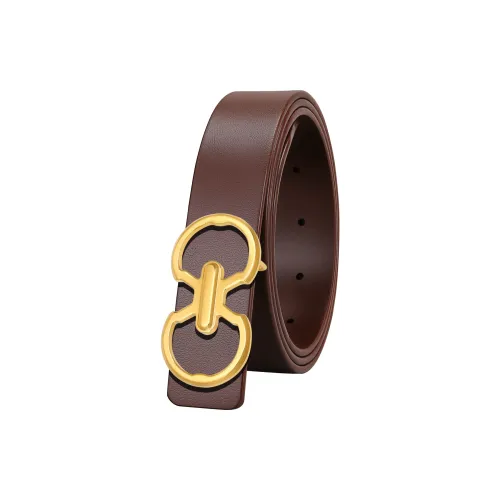 JINDUN Ремни из крупнозернистой текстуры коровьей кожи женские 3 см