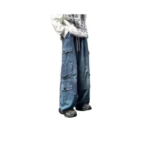 REBIRTHRABBIT 7038 Синий Унисекс Джинсы