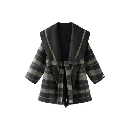 ONE SHALLOW Оливково-зеленое Женское пальто