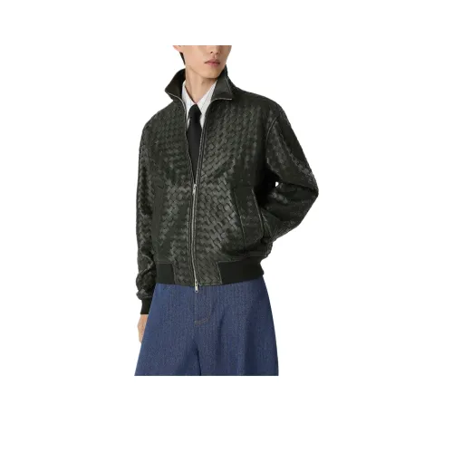 Bottega Veneta FW25 Кожа Куртка Пальто Мужской