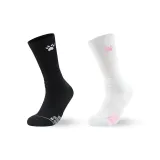 2 пачки длинный вал (черный + белый розовый)