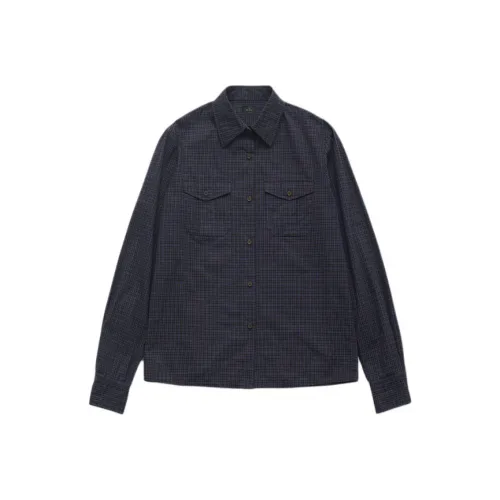 The Barnnet FW25 Eight Молоко Townie Check Карман Рубашка Унисекс