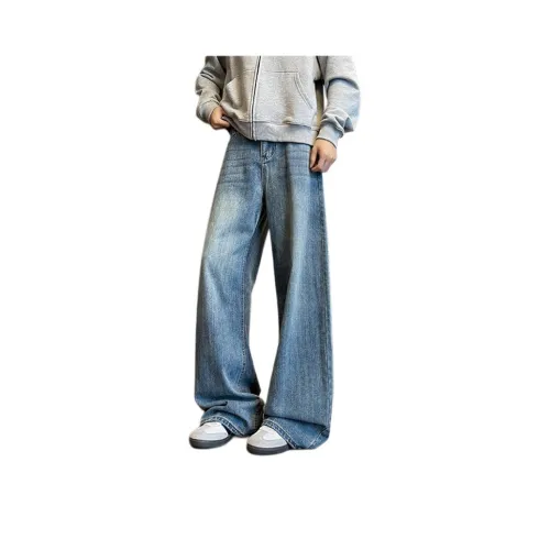 DAFK Light Blue Men's Jeans DAFK Светло-голубые мужские джинсы