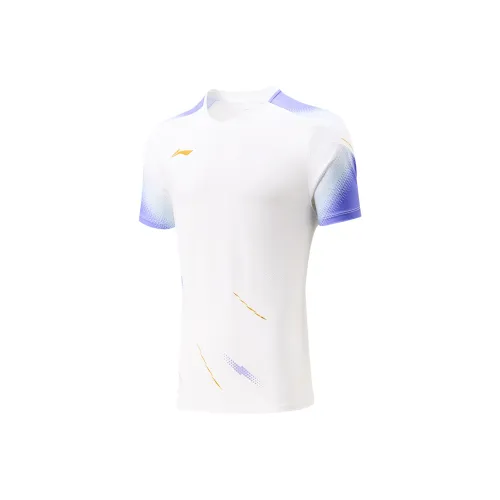 LINING Badminton Series Бадминтон Джерси Унисекс Стандартный Белый