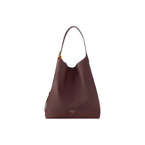 LOUIS VUITTON Сумка с логотипом среднего размера женская бордового цвета