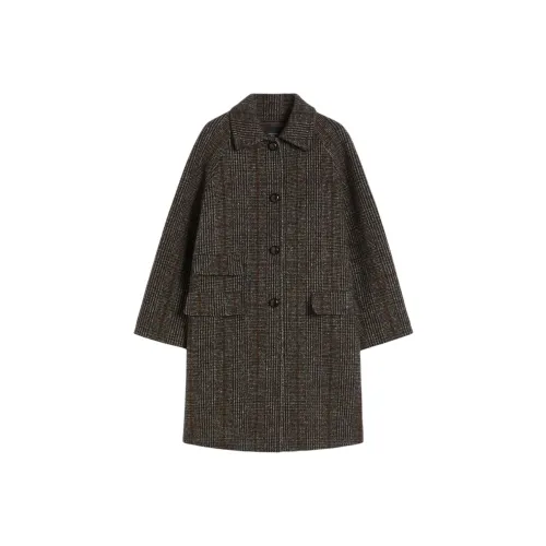 WEEKEND MaxMara Шоколад Женское Пальто