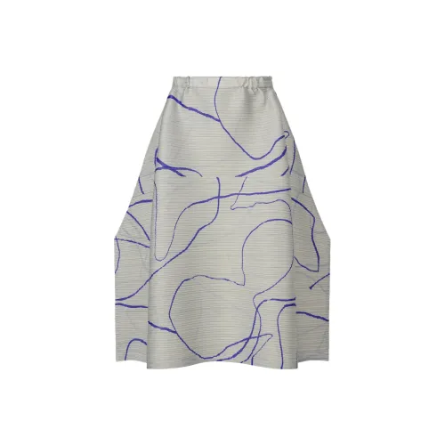 PLEATS PLEASE ISSEY MIYAKE FW25 Повседневный Длинный Юбка Женские