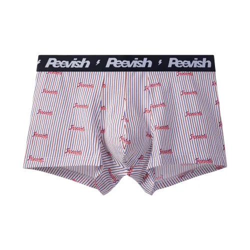 PEEVISH Мужские Белые Полосы Мужские Боксеры