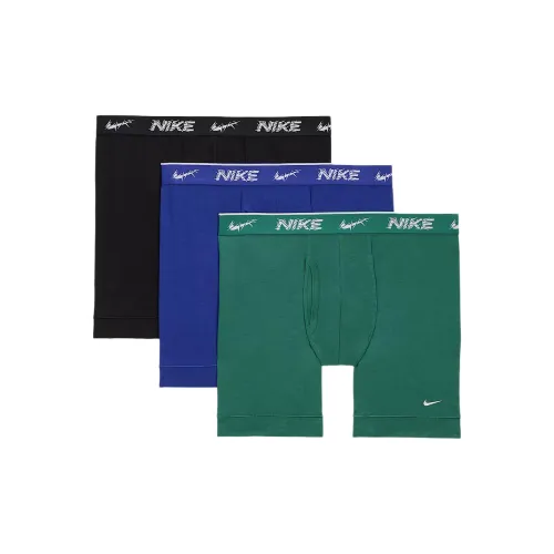 Nike Clothing 3 упаковки Мужские боксер-шорты Черный+Синий+Зеленый