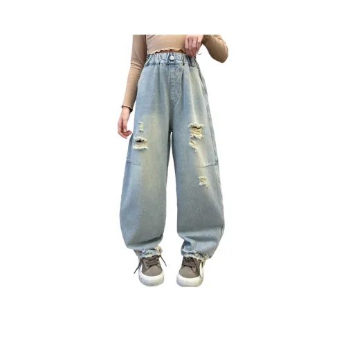 Meng Jia class Синие школьные джинсы