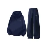 Темно-синий (Mb Голубо-серый Кит Логотип на груди) + Темно-синий (Mb Голубо-серый Кит Логотип на штанах)