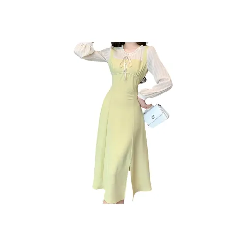 Genius Pooh Женская одежда >> Платье >> Длинное платье с длинными рукавами для женщин