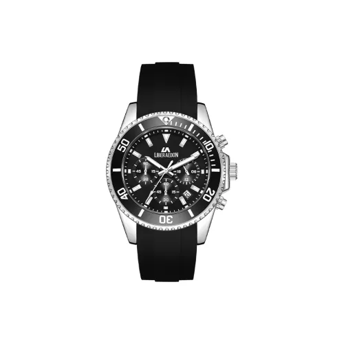 LIBER AEDON Наручные часы Кварцевый механизм Черный циферблат Мужские часы