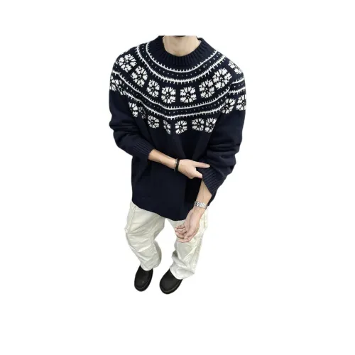 GY.VG Темно-синий синий унисекс трикотаж