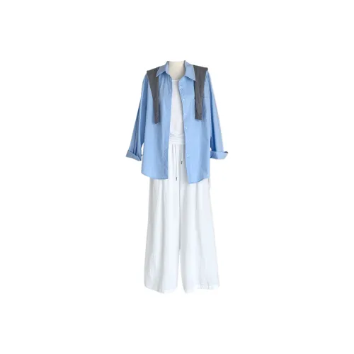 Udon House Корейский стиль Четырехкомпонентный комплект Женские повседневные костюмы