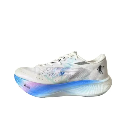 QIAODAN F\PB3,0 Износостойкий Дышащий Низкий Топ Повседневные Беговые кроссовки WOMEN'S JORDAN Белый Осветляющий Синий