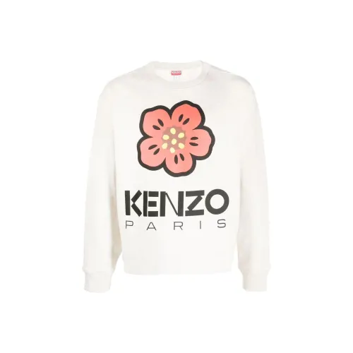 KENZO Толстовка Мужская Серый Белый
