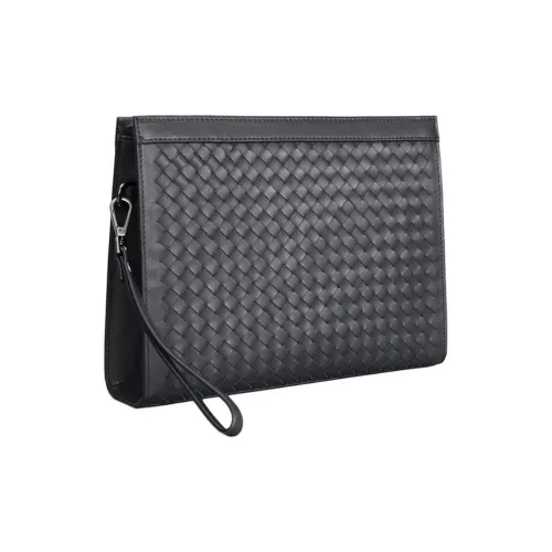 DOSRFINI Клатч из коровьей кожи стандартный мужской черный