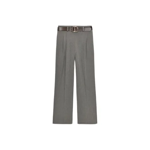 ZARA Серый Коричневый Желтый Женские Повседневные Брюки