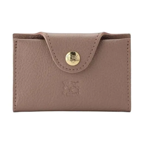 Il Bisonte Коровья кожа Держатель для карт Женский Серый
