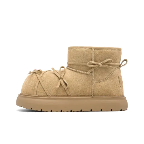 UNCLEWEN Бабочка Поросенок Термические Увеличивающие Высоту Противоскользящие Короткие Снежные Ботинки Женские