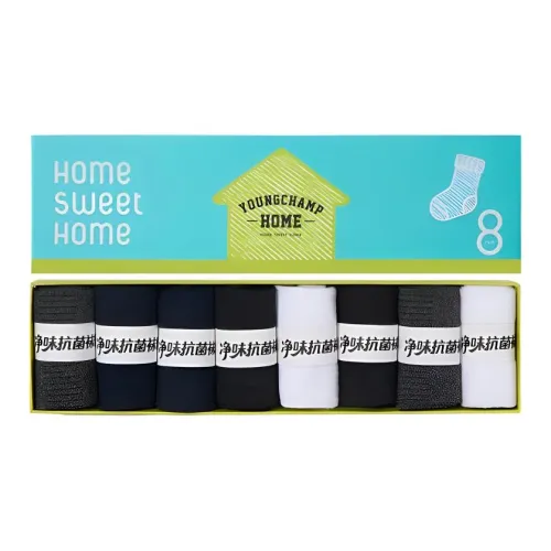 YONGCHUN 10A Антибактериальные Носки для мужчин поглощающие запах из хлопка 8 шт. Мужские носки MID до икры