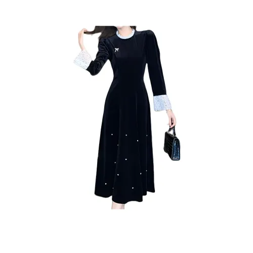 Genius Pooh Женская одежда >> Платье Длинный рукав Женское