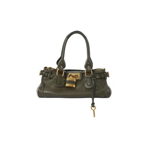 Chloe Телячья кожа Тоут Сумка Сумка для покупок Сумка Женская Wintergreen