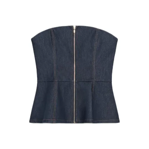 ZARA Индиго Женские Топы без бретелек