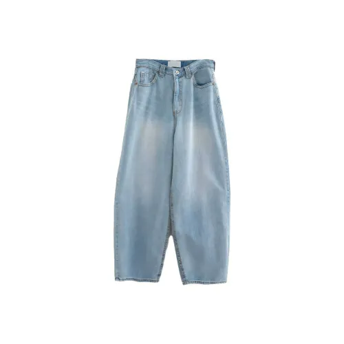 LOWEAR Slub Задний карман Деним Брюки Джинсы Женские