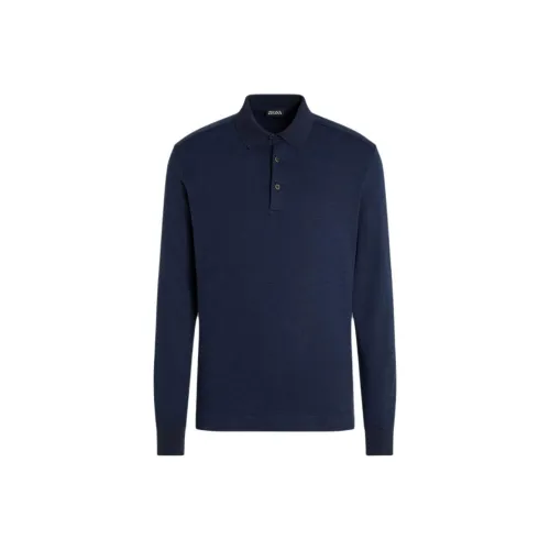 Ermenegildo Zegna Light Blue Men's Polo Эргенжильдо Зегна Светло-Синий Мужское Поло